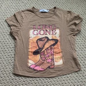 Adika y2k cropped brown baby tee
